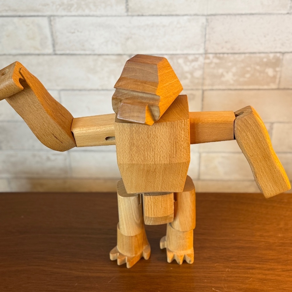David Weeks Studio Areaware Hanno the Gorilla Wooden Designer Art Monkey Ape